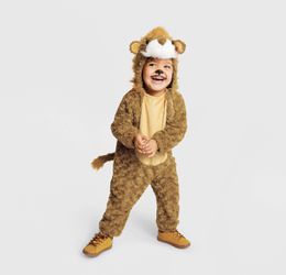 Toddler Plush Lion Halloween Costume Jumpsuit - Hyde & EEK! boutique