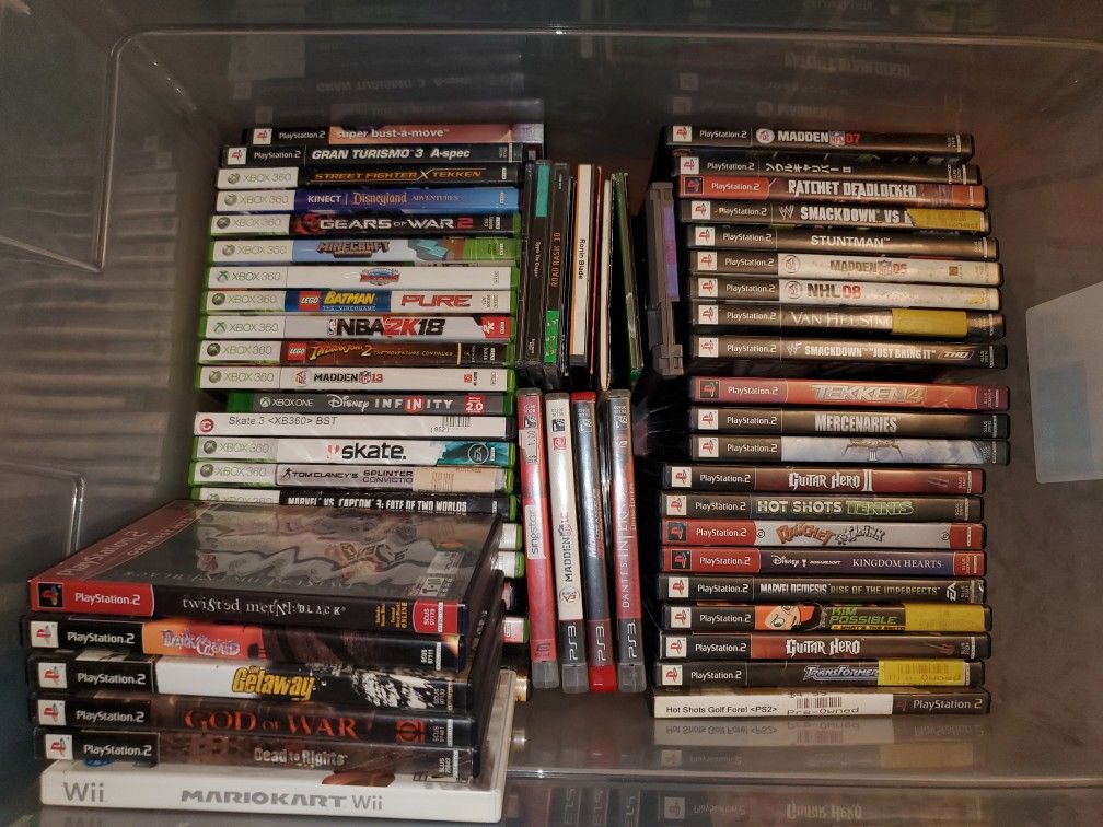 60 Or So Video Games For Ps1 Ps2 XBOX 360 Nintendo PC