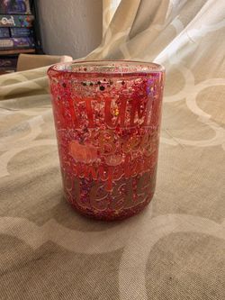 15oz Glass Glitter Snowglobe Tumbler
