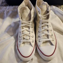 White converse high tops