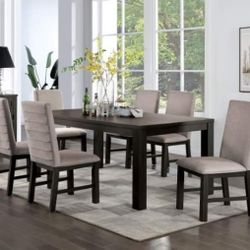 MODERN RETRO 7 PIECE DINING TABLE SET - MESA SILLAS COMEDOR