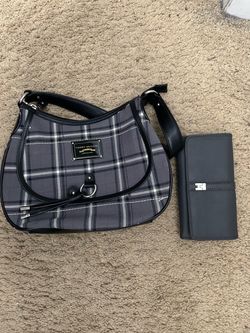 Tommy Hilfiger Plaid Shoulder Bag with Wallet