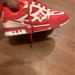 Louis Vuitton Skates Red Leather (Good Condition)