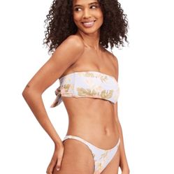BILLABONG Skies For Days Tube Reversible Bikini Top , Size M/10