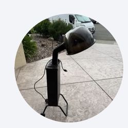 Portable hooded hair dryer