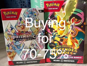 Buying Ascended Hero and Prismatic Evolution booster bundles