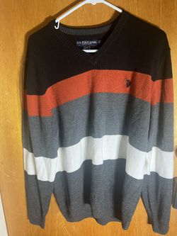 US Polo Assn Vintage Men’s Sweater Size L Striped Colors Really Pop!