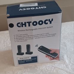 Chtoocy Wireless Intercom System CH-668 Rechargeable 1 Mile Range