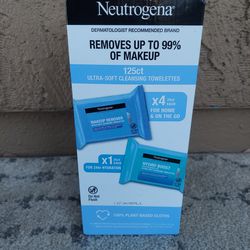Neutrogena Makeup Remover,  100 Moisty Towels, Plant Based