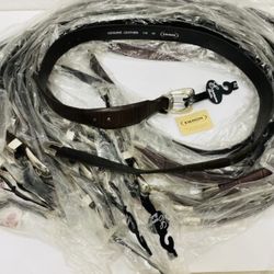 Lot of 12 Vintage Enmon Style 116 Italian Calfskin Leather Belts
