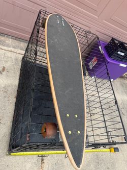 Longboard Skateboard Deck with Trucks and Wheels