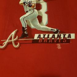 VTG/RARE 90's Starter Javy Lopez Atlanta Braves Number 8 Men's Shirt X-LARGE 