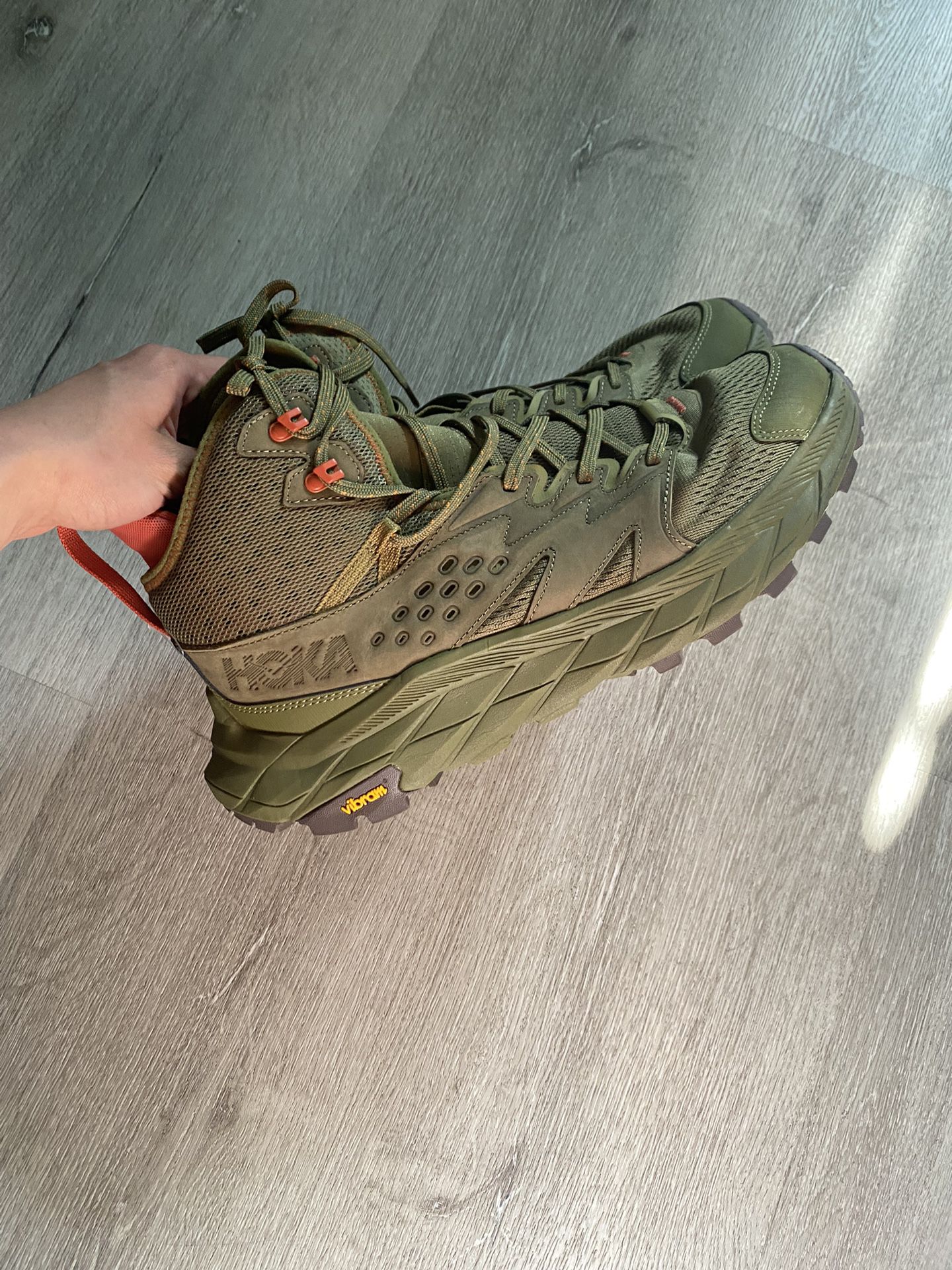 Hola Olive Green Hiking Boots