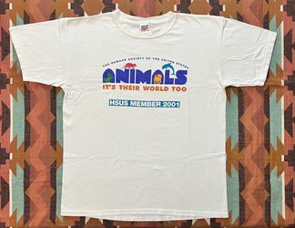 VTG 2001 Humane Society of the United States (HSUS) T-Shirt Unisex Size Large