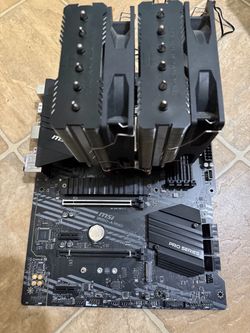 MSI B550-A PRO Motherboard with Thermalright CPU Cooler with AMD R7 5700x CPU