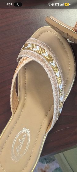 Beige sandals