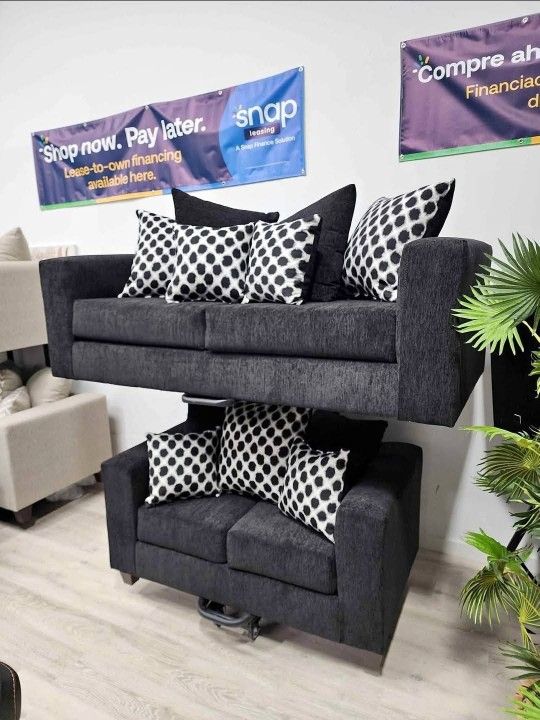 2pc Sofa And Loveseat $699 Cash Price