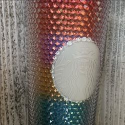 Starbucks Rainbow Studded Tumbler 