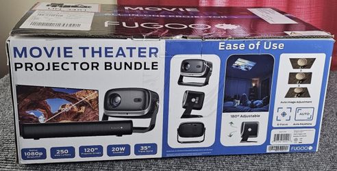 PROJECTOR ,SOUNDBAR AND SCREEN