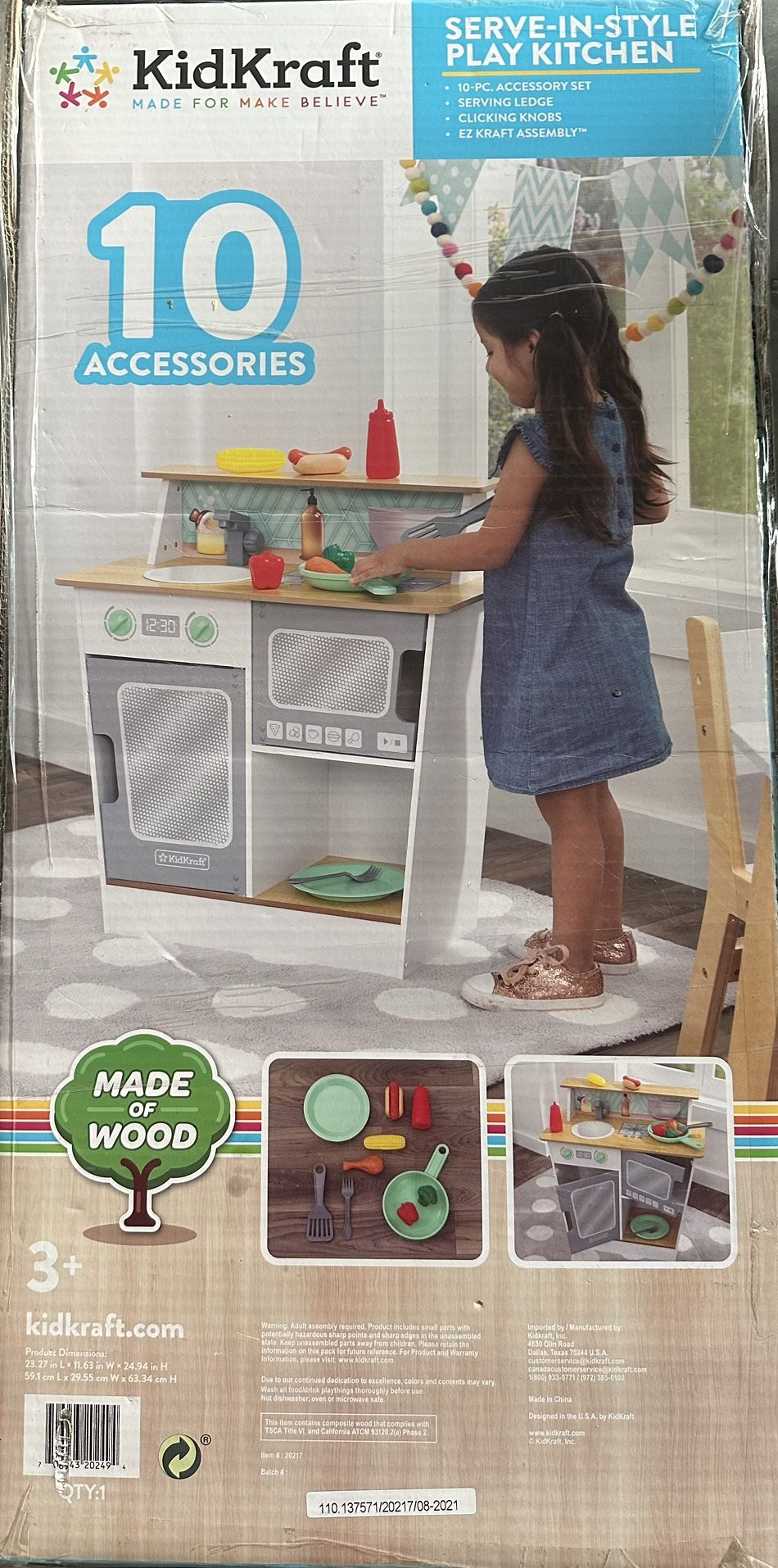 KidKraft Play Kitchen (10 Piece Set) NEW!! 