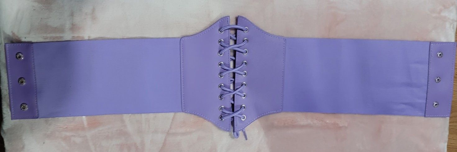 Corset Belt Size Small/medium Color Lilac Purple 