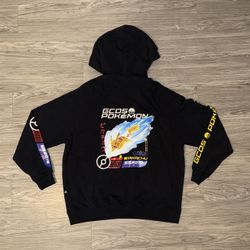 GCDS Pokémon Pikachu Graphic Print Black Hoodie Men’s Sz Large