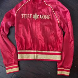 Red jacket with gold embroidered patterns