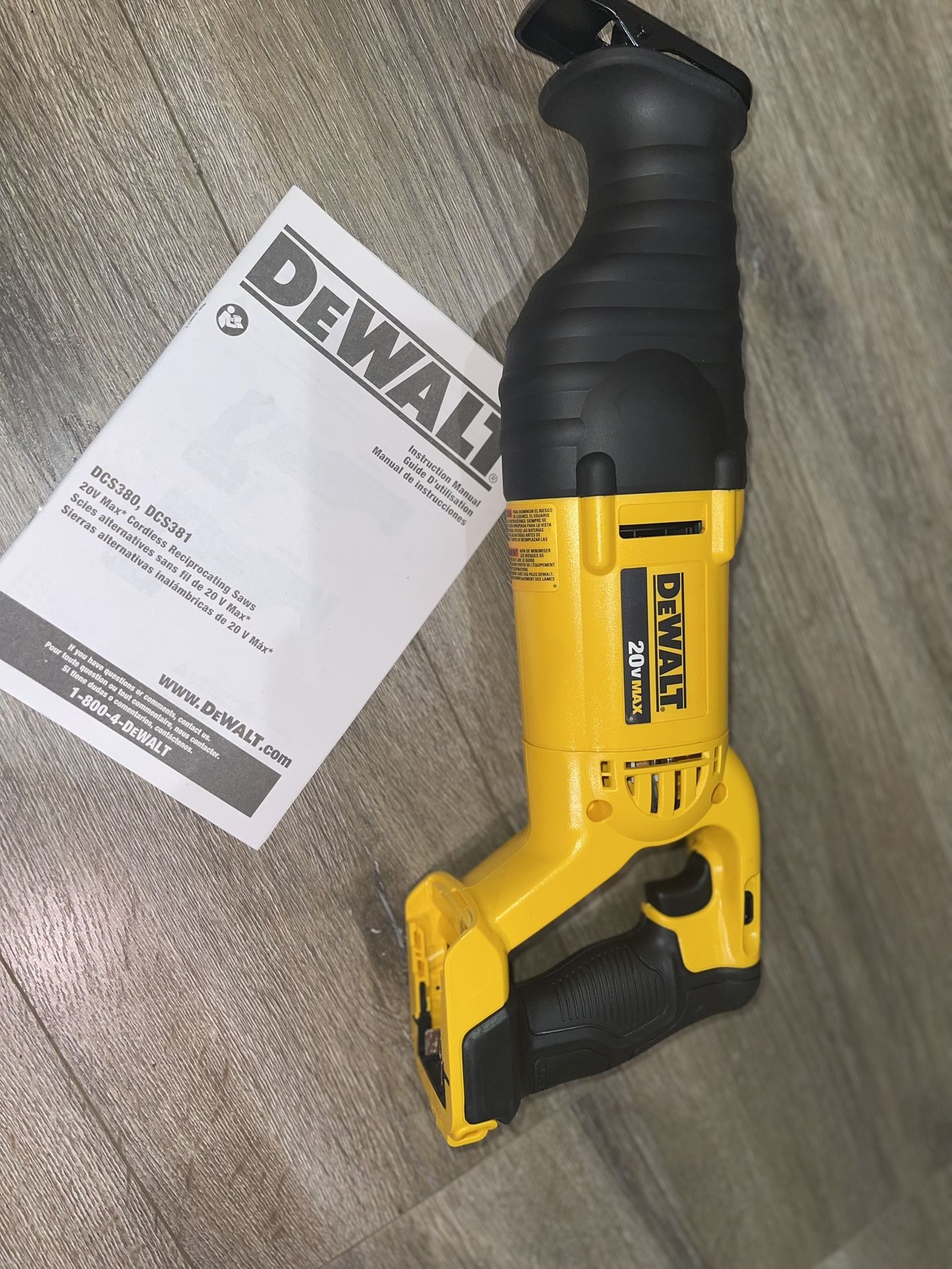 Dewalt 20v Max Cordless Reciprocating Saw (Tool Only)
