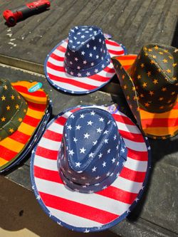 USA FLAG 🇺🇸 hats , 4th of july hats , patriotic hats ($10 a piece)