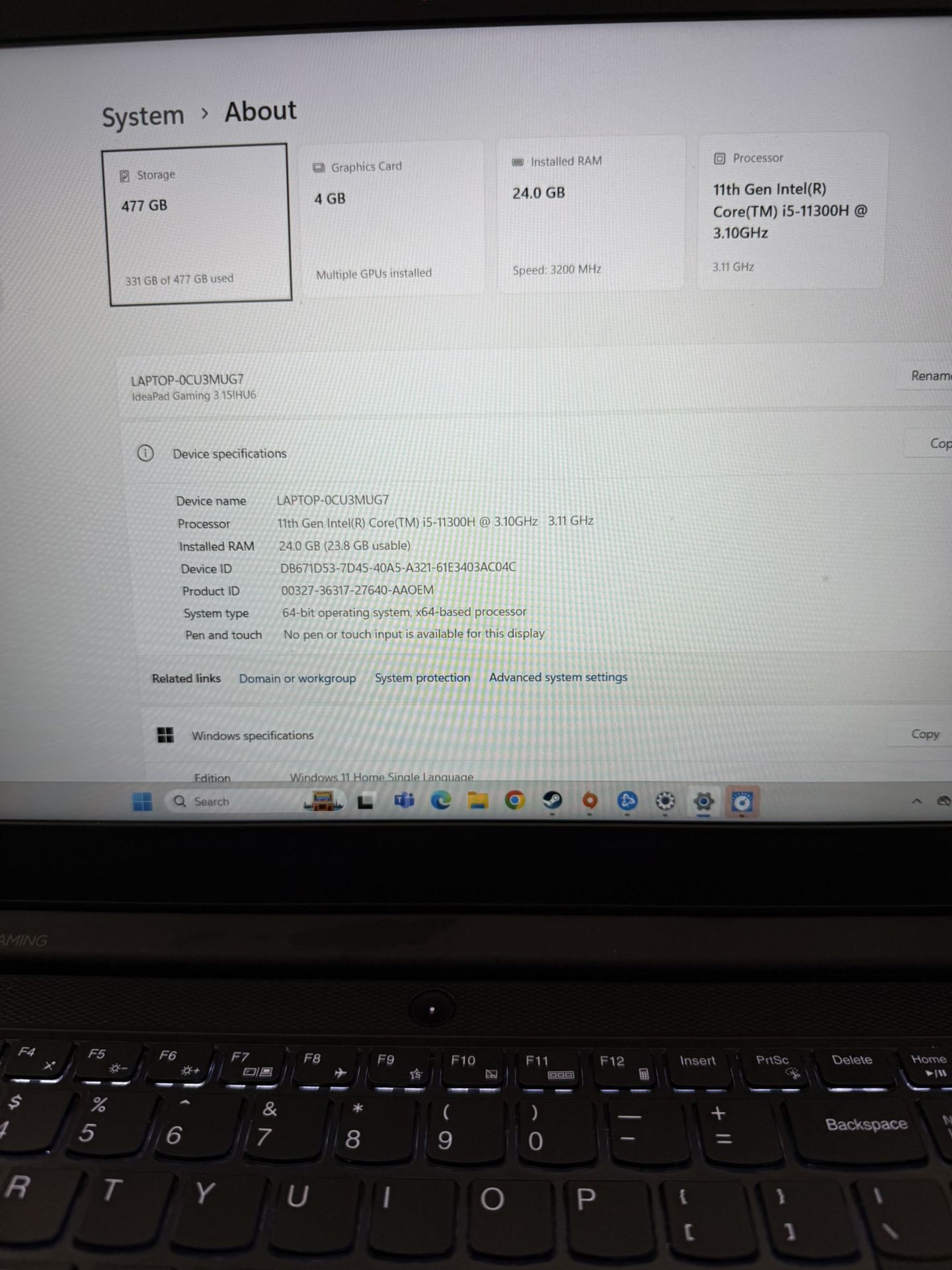 Lenovo IdeaPad Gaming 3 