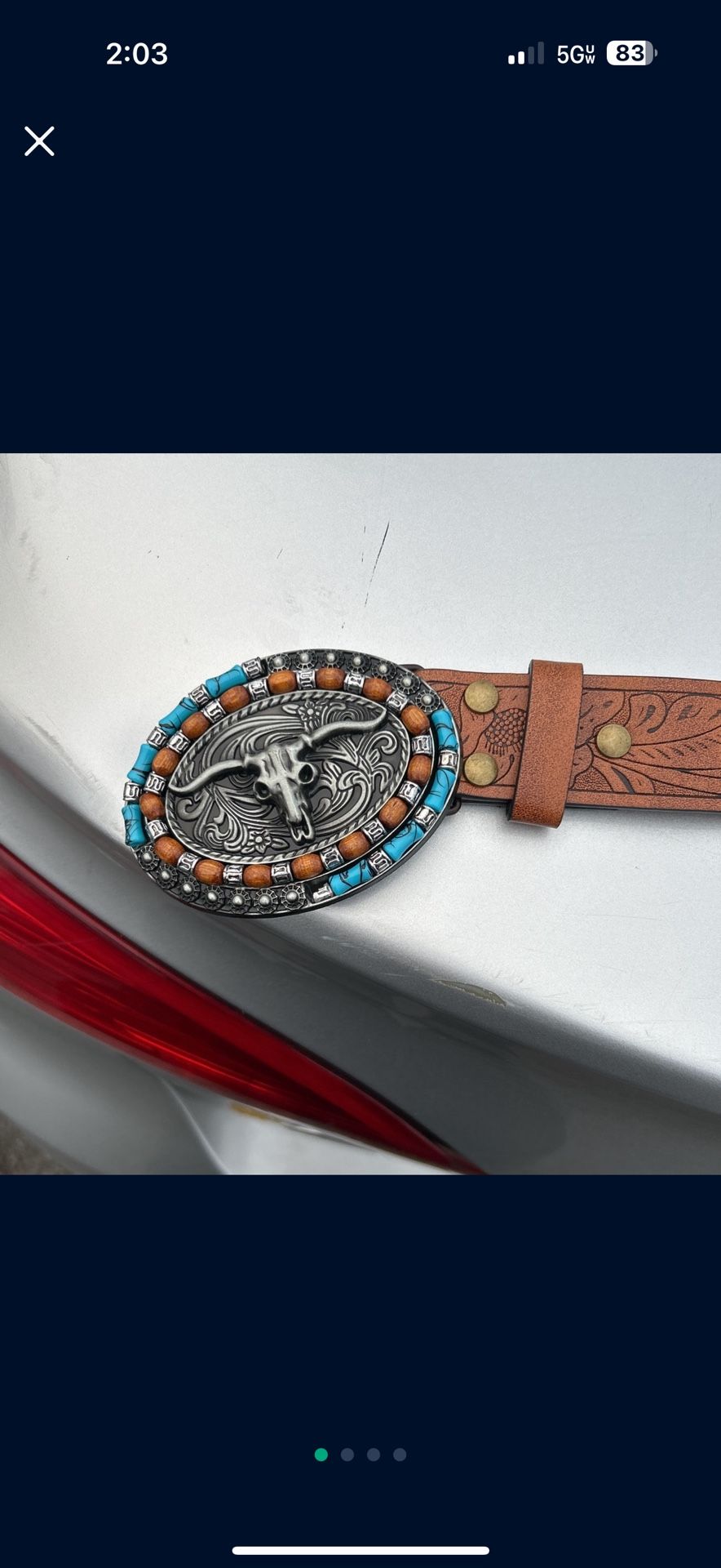 New Western Belt 36”