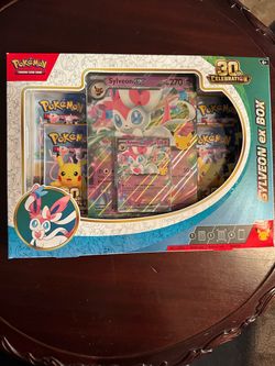 Pokemon TCG 30th Celebration Sylveon ex Box NEW SEALED 4 Booster Packs
