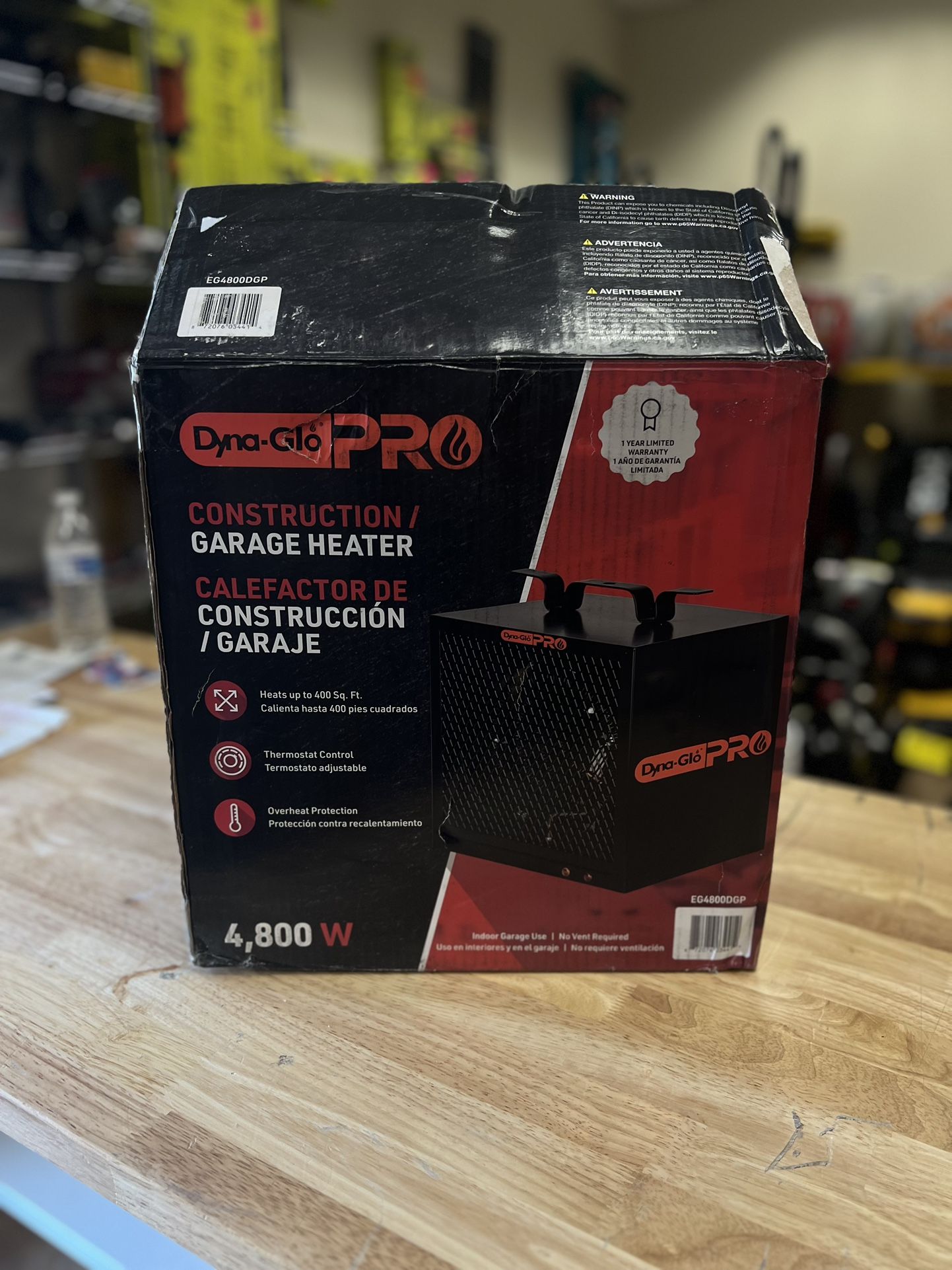 New Dyna-Glo Pro 4,800-Watt 240-Volt Electric Garage Heater