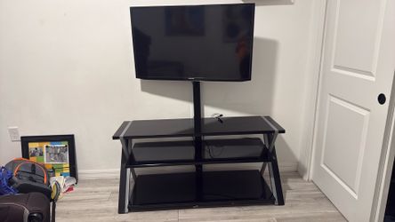 Tv stand with tv