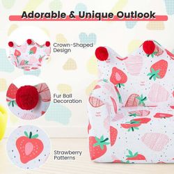 Costway Children's Sofa Chair, Foam Filled Armchair, Baby Sofa with Cover and Pillow