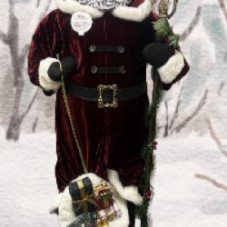 Black Santa, African American Santa, 5’ Tall 