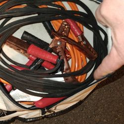 Bag With Two Sets Of Jumper Cables Napa Jump Start Car Truck SUV