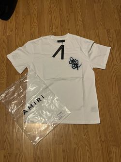 White amiri t shirt size medium and large
