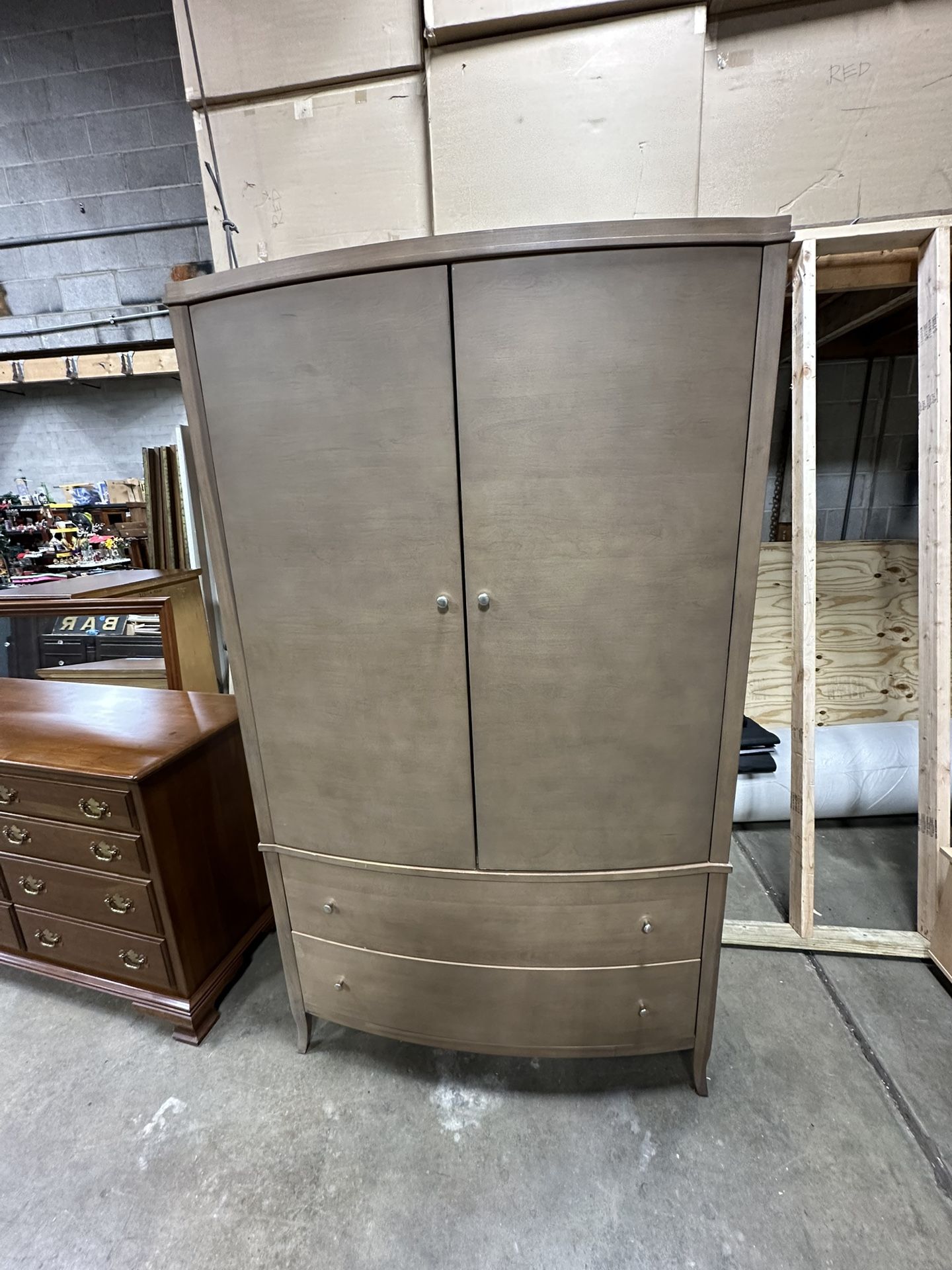 This is a Crate and Barrel Colette Armoire