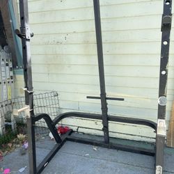 Squat Rack With Cable 