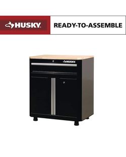 Husky 24-Gauge Steel 1-Drawer 2-Door Garage Base Cabinet 28 in. | SaleSumo INSANE DEAL (FIRM)