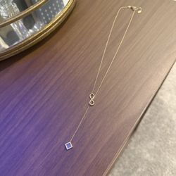 GOLD NECKLACE INFINITY DROPDOWN BIBLE PENDANT NECKLACE