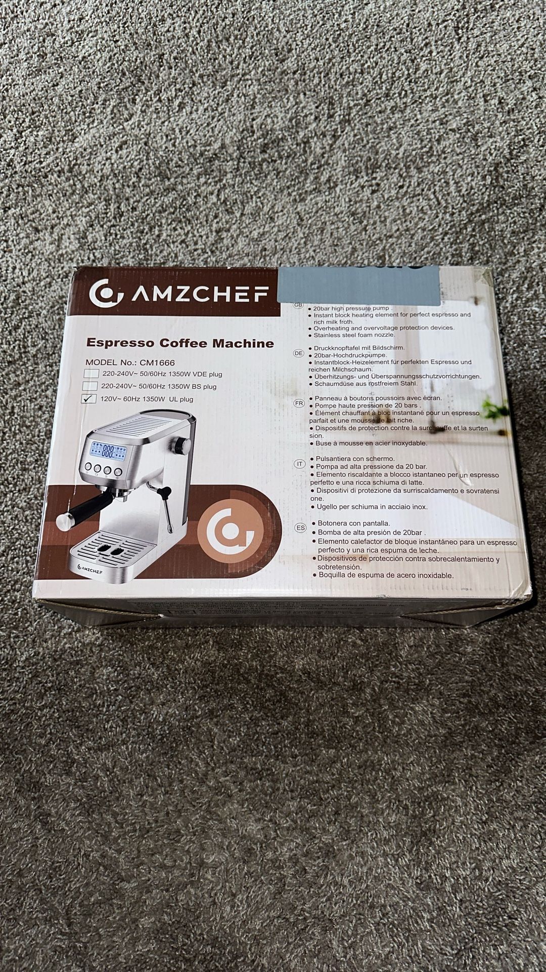 AMZCHEF Espresso Coffee Machine