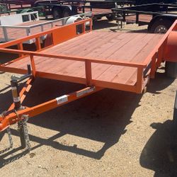 77”x10 Utility Trailer By Carson Trailer Single Axle