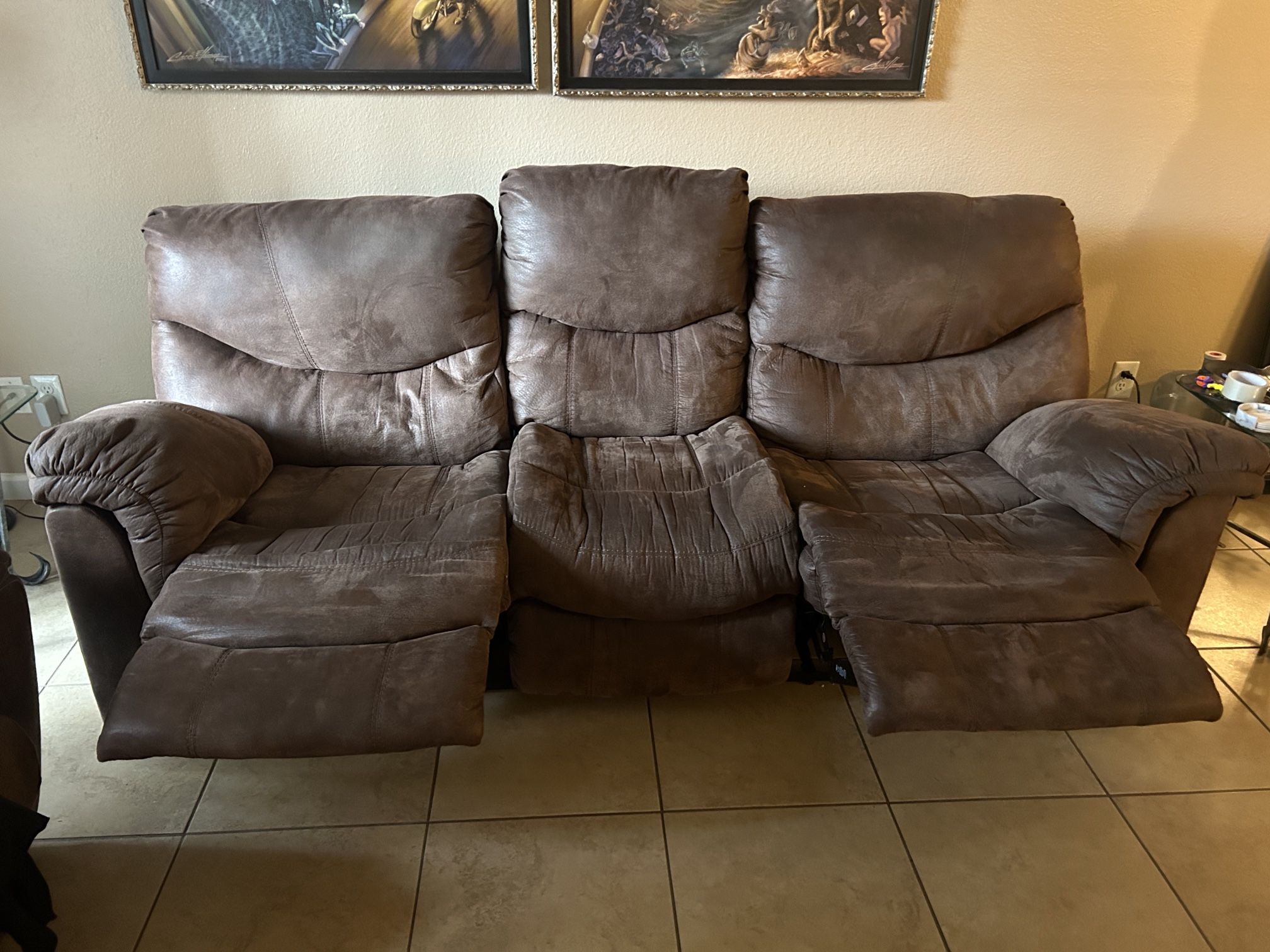 Double Recliner Sofa