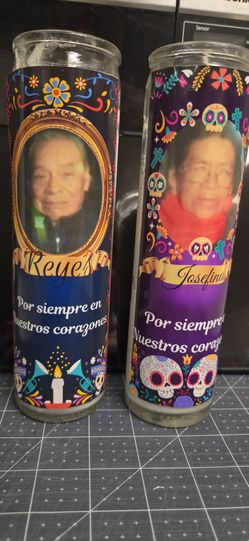 Custom Photo Memorial Prayer Candles