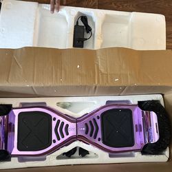 Off-road Bluetooth 8.5inch Wheels Purple Chrome Hover Board