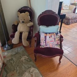 Vintage Victorian Style Arm Chairs