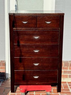 6 Drawer Dresser - Dark Brown