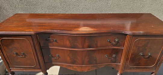 Antique buffet table